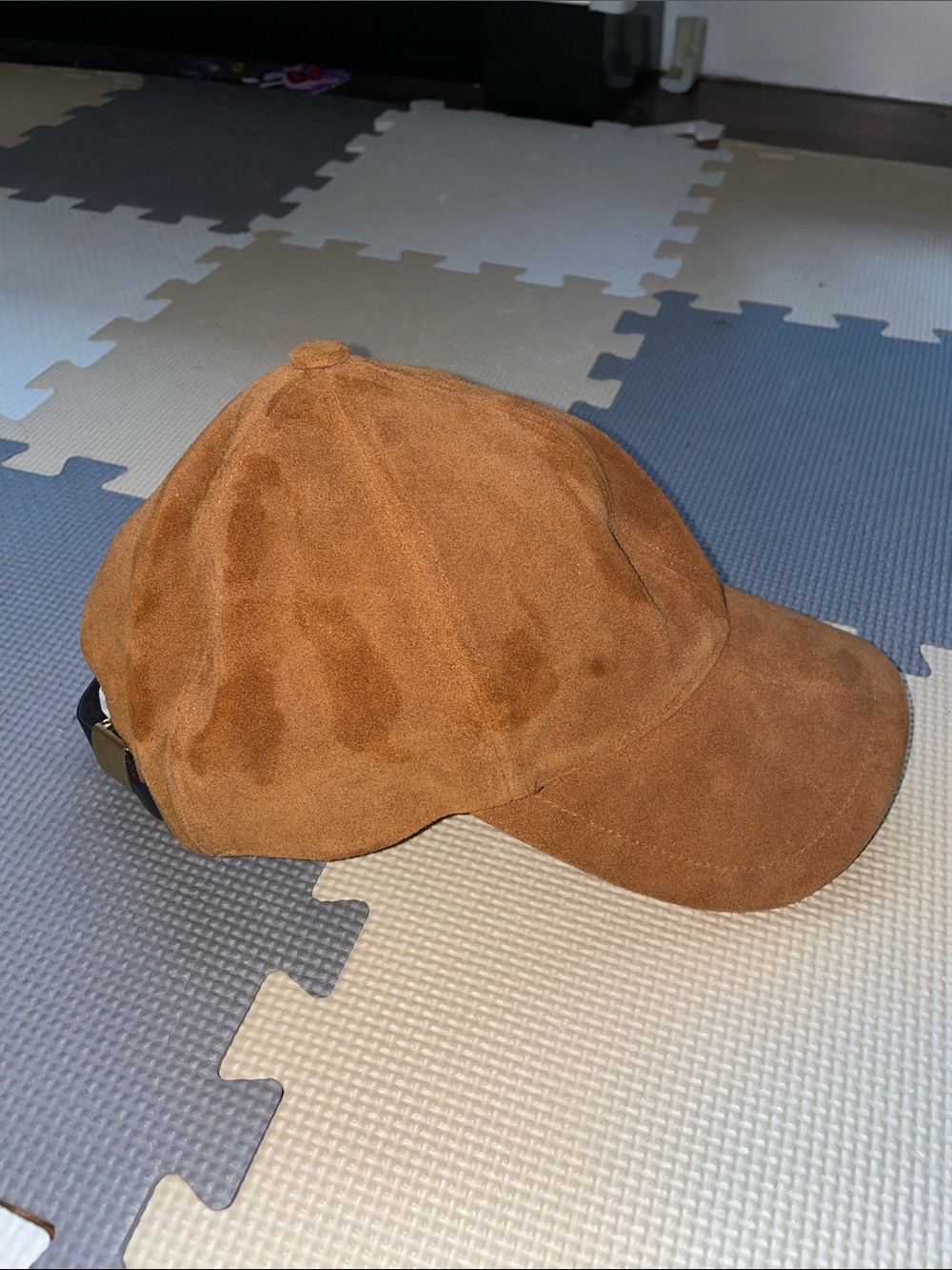 Rag & Bone Brown Suede Baseball Cap